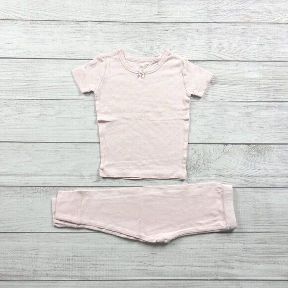 Rene Rofe Pointelle Heart Pajamas - Picture 1 of 4